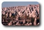 Rock formations near Goreme, Cappadocia, Turkey