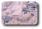 Limestone pools at Pamakkule, Cappadocia, Turkey