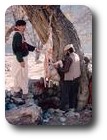 Local butcher at work, Kalash Kalley, Pakistan