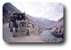 Tractor ride down the Gilgit Valley, Pakistan
