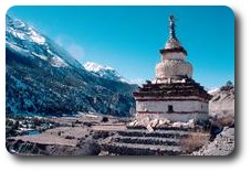 Chorten at Mungli, Annapurna Circuit, Nepal