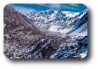 View of valley above Gunsang, Annapurna Circuit, Nepal