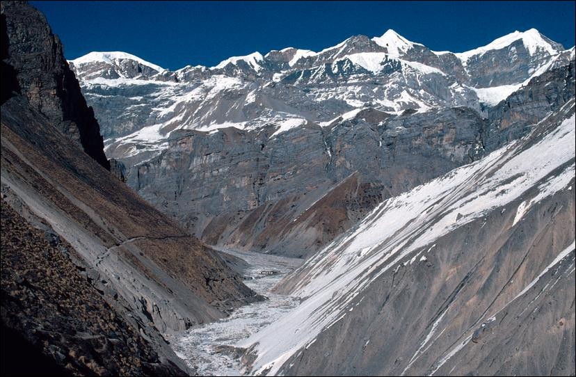View towards Phedi, Annapurna Circuit, Nepal