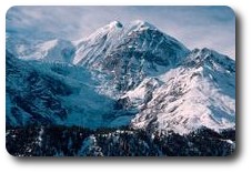 Glacier opposite Manang, Annapurna Circuit, Nepal