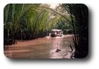 Water channel on the Mekong River near Mytho, Vietnam