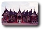 Traditional house at Paganujung near Bukittinggi, Sumatra, Indonesia