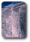 Rope ladder up Half Dome, Yosemite, California, USA