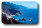 Pacific coast along Route 1, California, USA