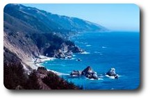 Pacific coast along Route 1, California, USA