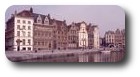 Old buildings around the Korenlei, Ghent, Belgium