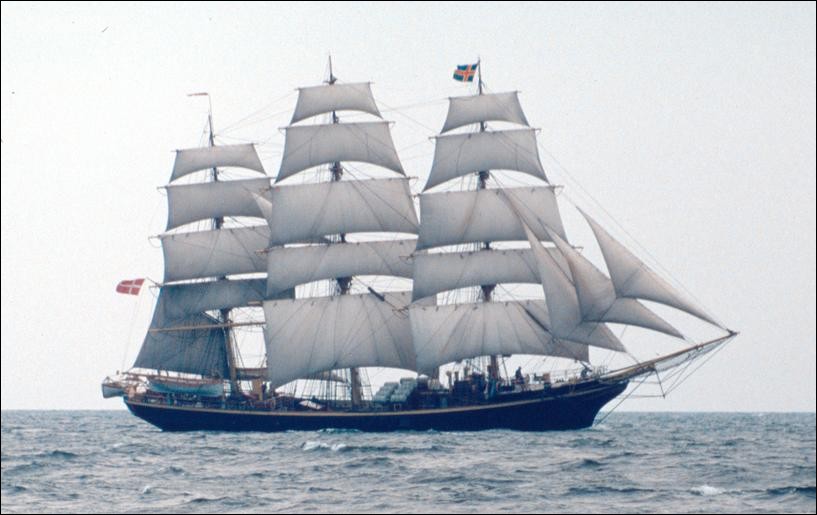 A ship at the Tall Ships’ Race, Mariehamn, Finland