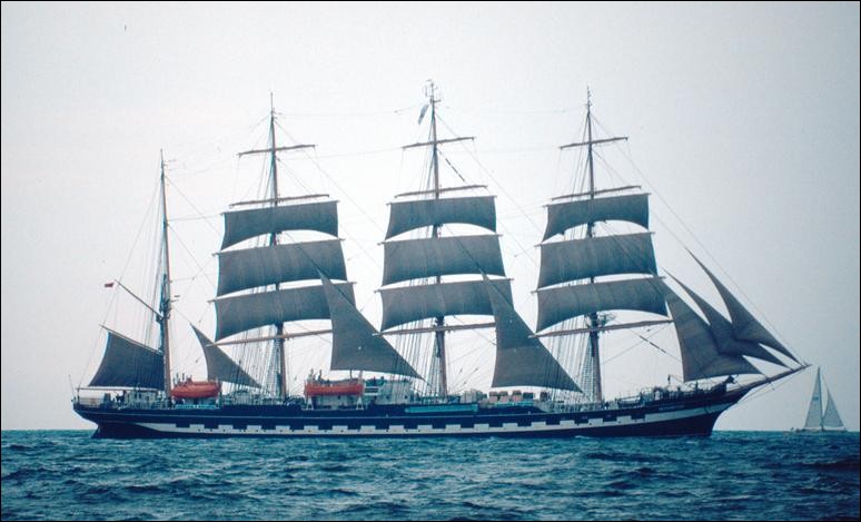Kruzenshtern at the Tall Ships’ Race, Mariehamn, Finland