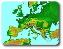 Map of First Europe trip
