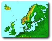 Map of Scandinavia trip