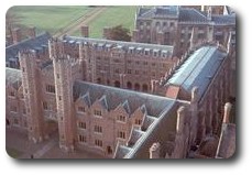 Roofs of Third Court, St. John’s College, Cambridge, England